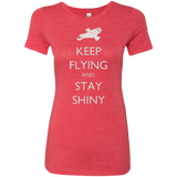 T-Shirts Vintage Red / Small Stay Shiny Women's Triblend T-Shirt