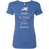 T-Shirts Vintage Royal / Small Stay Shiny Women's Triblend T-Shirt