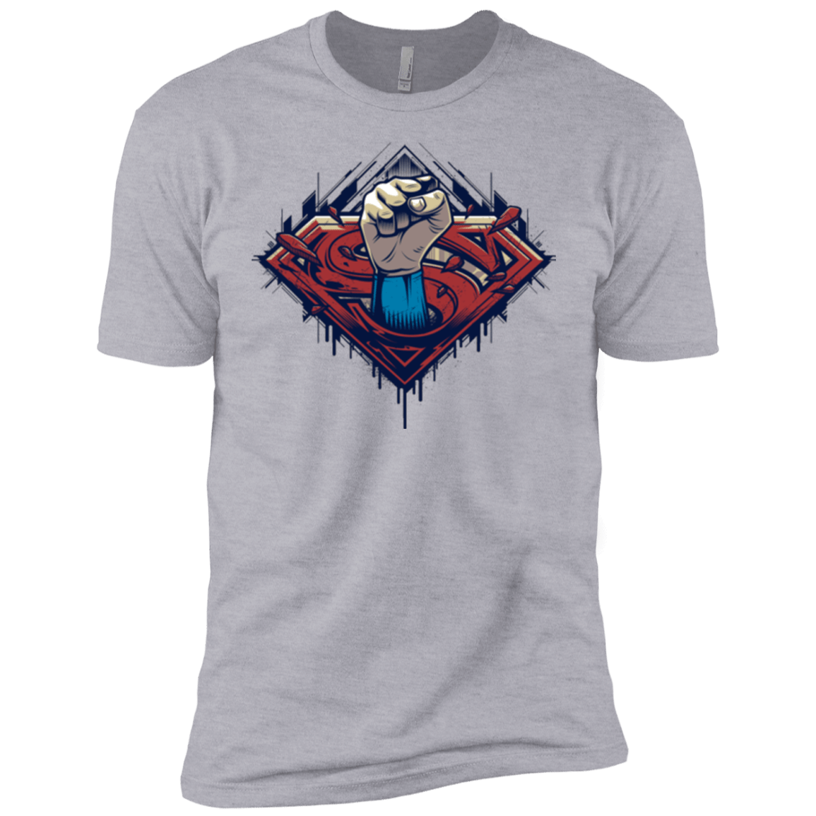 T-Shirts Heather Grey / YXS Steel Hero Boys Premium T-Shirt