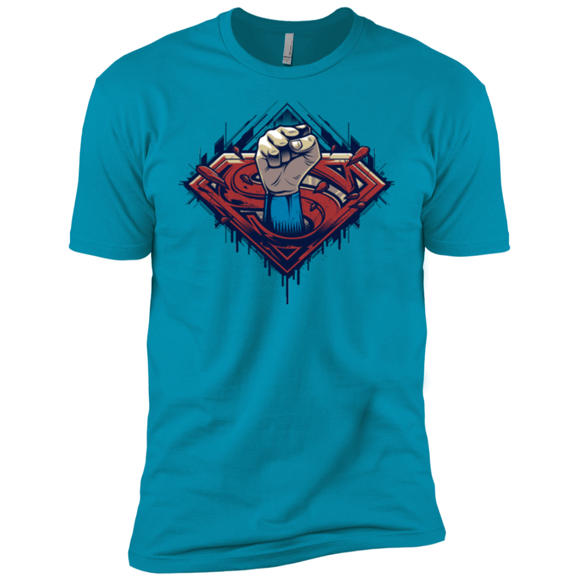 T-Shirts Turquoise / YXS Steel Hero Boys Premium T-Shirt