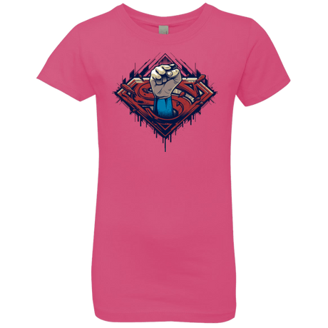 T-Shirts Hot Pink / YXS Steel Hero Girls Premium T-Shirt