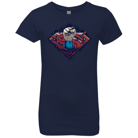 T-Shirts Midnight Navy / YXS Steel Hero Girls Premium T-Shirt