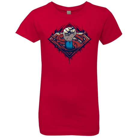 T-Shirts Red / YXS Steel Hero Girls Premium T-Shirt