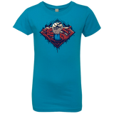 T-Shirts Turquoise / YXS Steel Hero Girls Premium T-Shirt