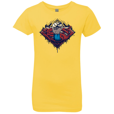 T-Shirts Vibrant Yellow / YXS Steel Hero Girls Premium T-Shirt