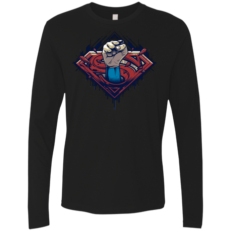 T-Shirts Black / Small Steel Hero Men's Premium Long Sleeve