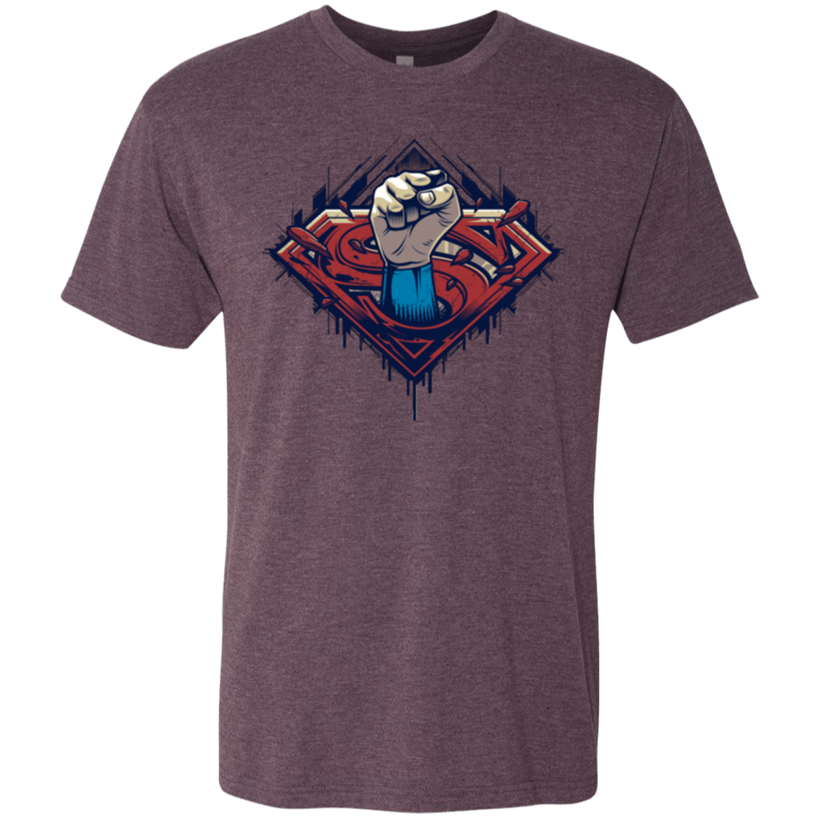 T-Shirts Vintage Purple / Small Steel Hero Men's Triblend T-Shirt