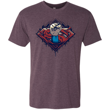 T-Shirts Vintage Purple / Small Steel Hero Men's Triblend T-Shirt