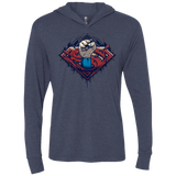 T-Shirts Vintage Navy / X-Small Steel Hero Triblend Long Sleeve Hoodie Tee