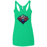 T-Shirts Envy / X-Small Steel Hero Women's Triblend Racerback Tank