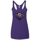 T-Shirts Purple / X-Small Steel Hero Women's Triblend Racerback Tank