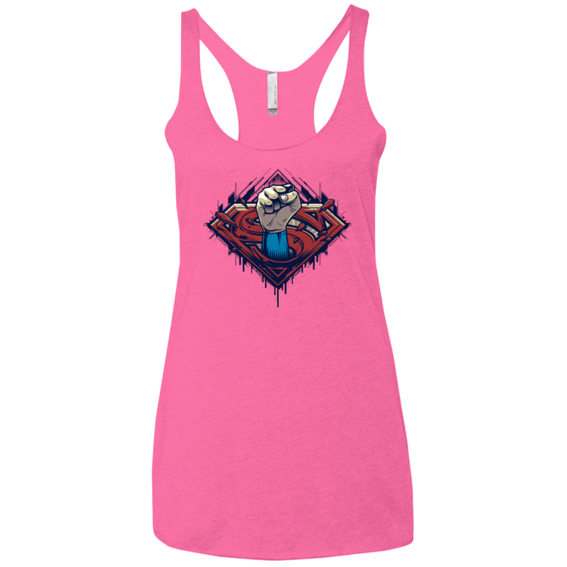 T-Shirts Vintage Pink / X-Small Steel Hero Women's Triblend Racerback Tank