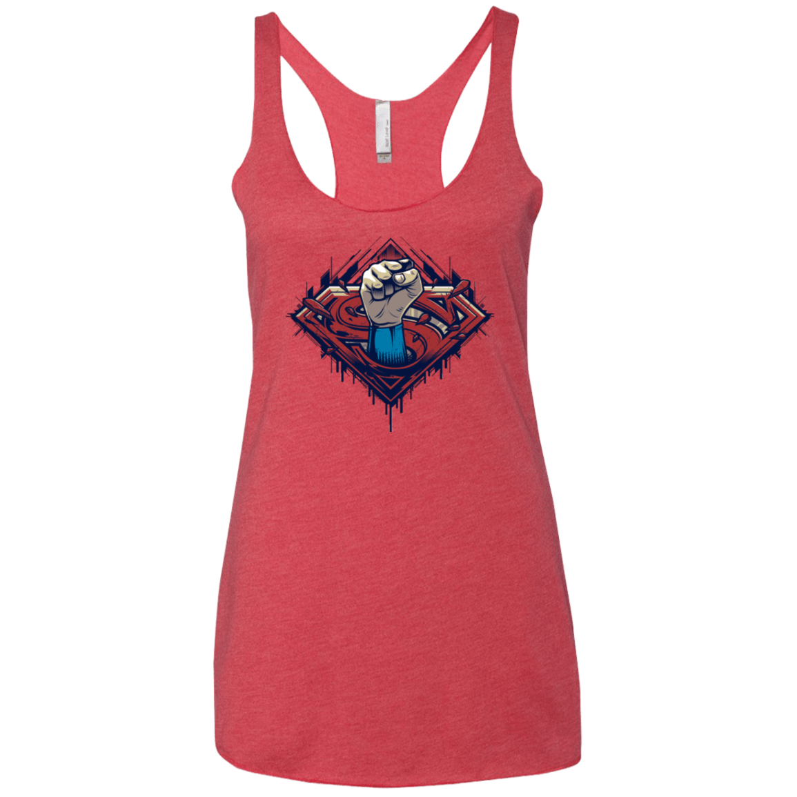 T-Shirts Vintage Red / X-Small Steel Hero Women's Triblend Racerback Tank