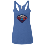 T-Shirts Vintage Royal / X-Small Steel Hero Women's Triblend Racerback Tank