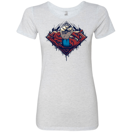 T-Shirts Heather White / Small Steel Hero Women's Triblend T-Shirt