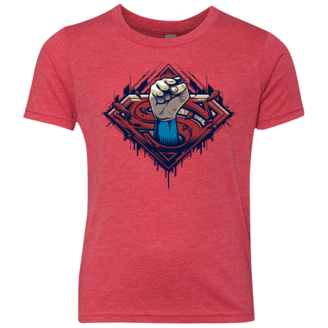 T-Shirts Vintage Red / YXS Steel Hero Youth Triblend T-Shirt