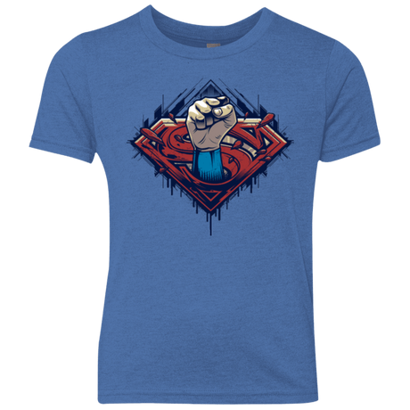 T-Shirts Vintage Royal / YXS Steel Hero Youth Triblend T-Shirt