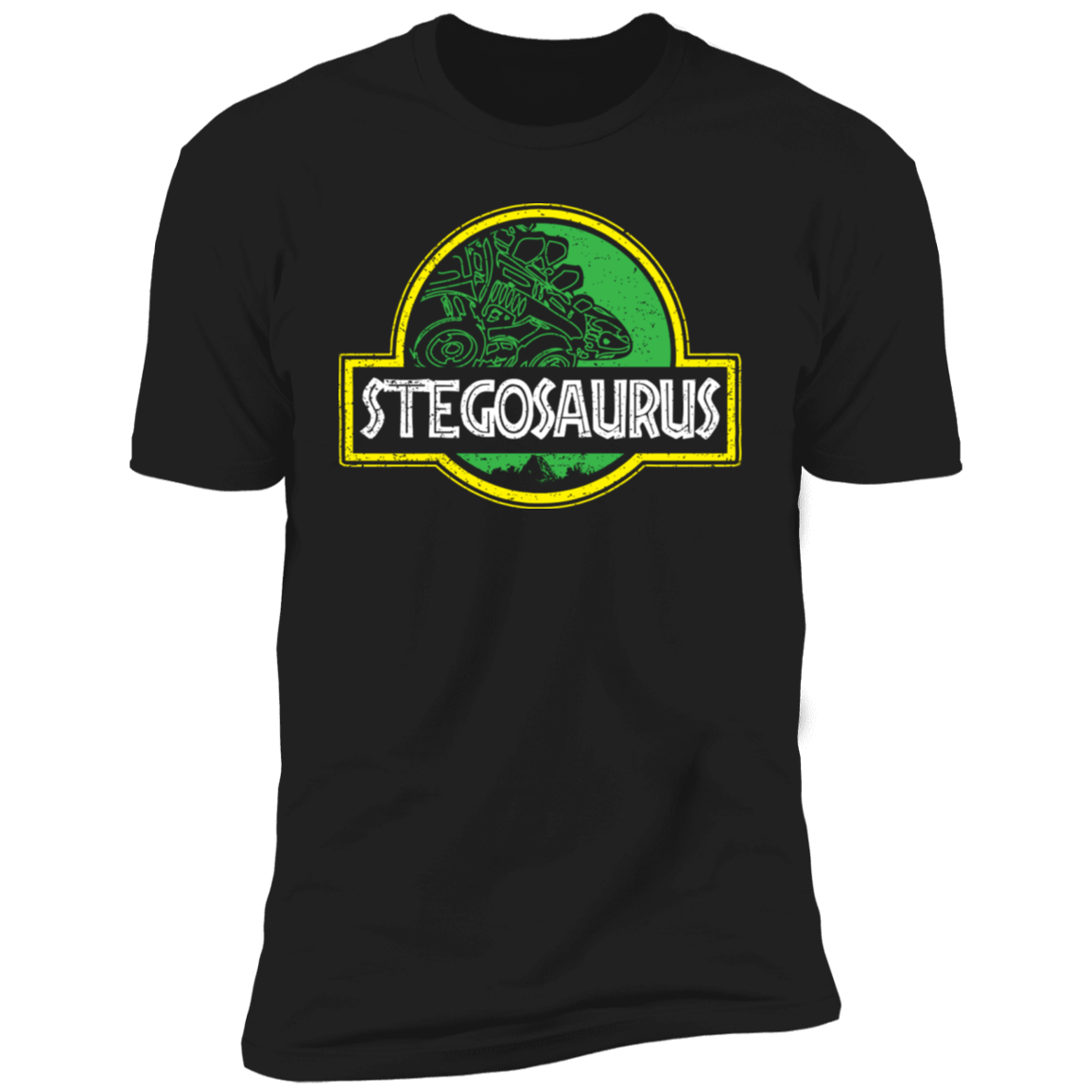 T-Shirts Black / X-Small Stegosaurus Men's Premium T-Shirt