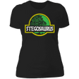 T-Shirts Black / X-Small Stegosaurus Women's Premium T-Shirt