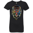 T-Shirts Black / YXS Stencil Lion Girls Premium T-Shirt