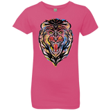 T-Shirts Hot Pink / YXS Stencil Lion Girls Premium T-Shirt