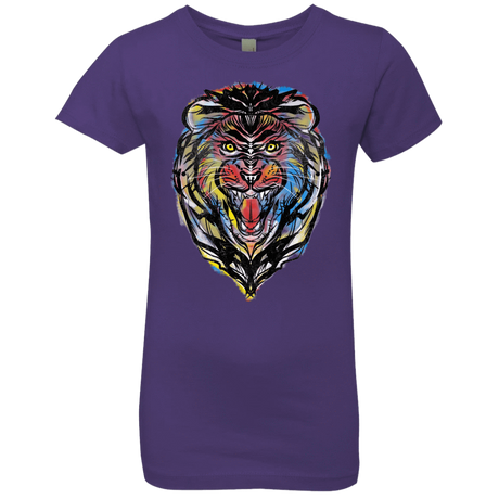 T-Shirts Purple Rush / YXS Stencil Lion Girls Premium T-Shirt