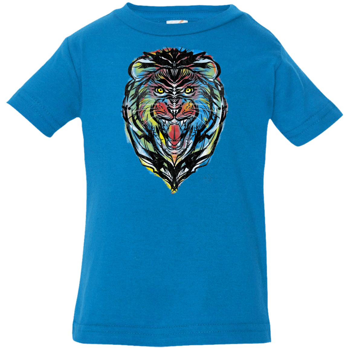 T-Shirts Cobalt / 6 Months Stencil Lion Infant Premium T-Shirt