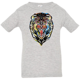 T-Shirts Heather Grey / 6 Months Stencil Lion Infant Premium T-Shirt