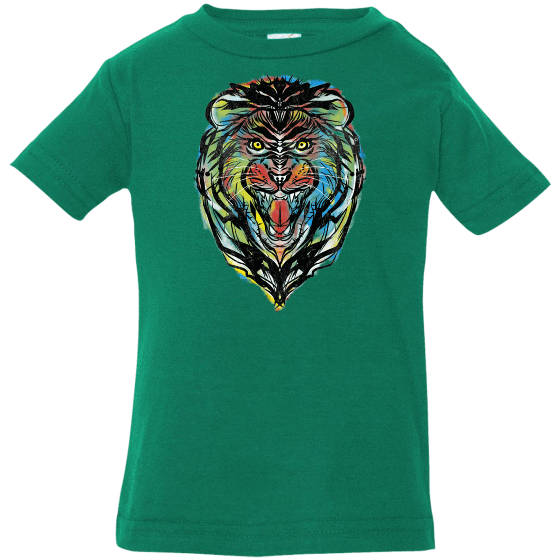 T-Shirts Kelly / 6 Months Stencil Lion Infant Premium T-Shirt