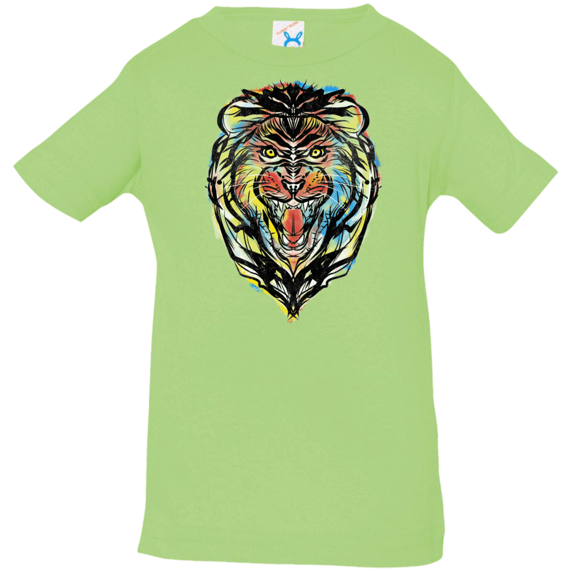 T-Shirts Key Lime / 6 Months Stencil Lion Infant Premium T-Shirt