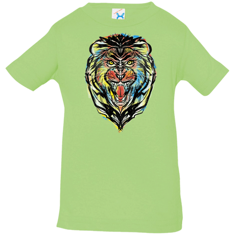 T-Shirts Key Lime / 6 Months Stencil Lion Infant Premium T-Shirt
