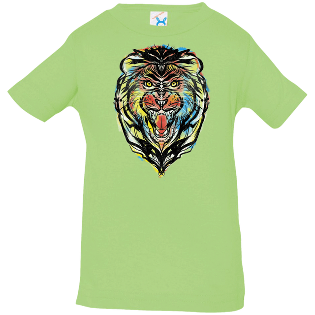 T-Shirts Key Lime / 6 Months Stencil Lion Infant Premium T-Shirt