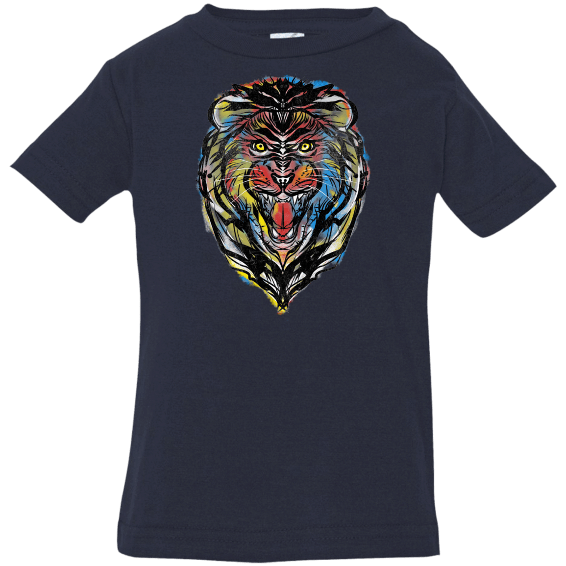 T-Shirts Navy / 6 Months Stencil Lion Infant Premium T-Shirt