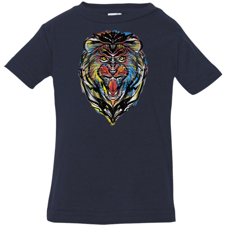 T-Shirts Navy / 6 Months Stencil Lion Infant Premium T-Shirt