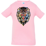 T-Shirts Pink / 6 Months Stencil Lion Infant Premium T-Shirt