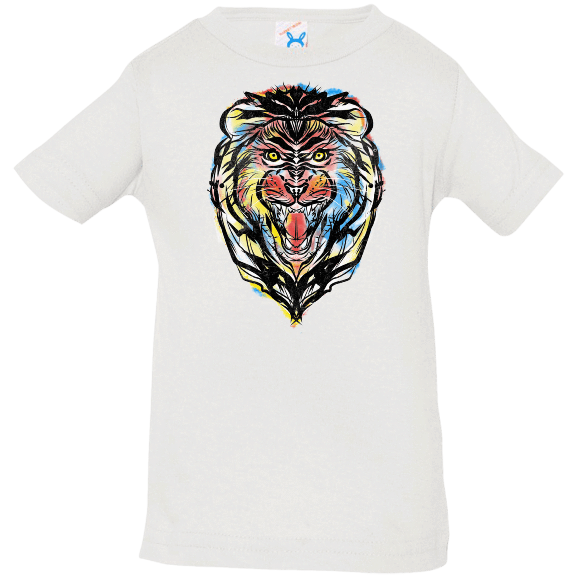 T-Shirts White / 6 Months Stencil Lion Infant Premium T-Shirt