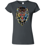 T-Shirts Charcoal / S Stencil Lion Junior Slimmer-Fit T-Shirt