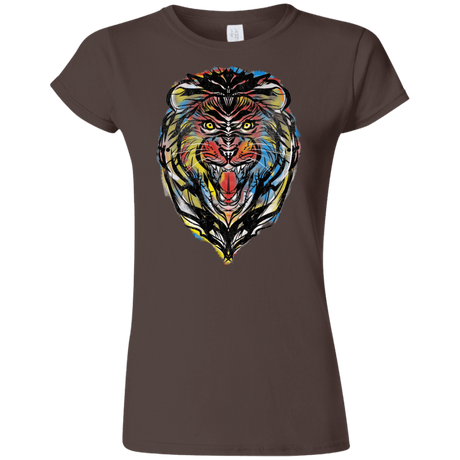 T-Shirts Dark Chocolate / S Stencil Lion Junior Slimmer-Fit T-Shirt