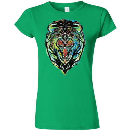 T-Shirts Irish Green / S Stencil Lion Junior Slimmer-Fit T-Shirt