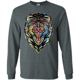 Stencil Lion Men's Long Sleeve T-Shirt