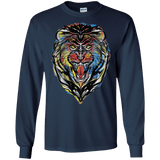 Stencil Lion Men's Long Sleeve T-Shirt