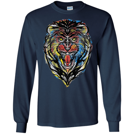 Stencil Lion Men's Long Sleeve T-Shirt