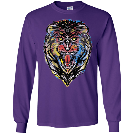 Stencil Lion Men's Long Sleeve T-Shirt