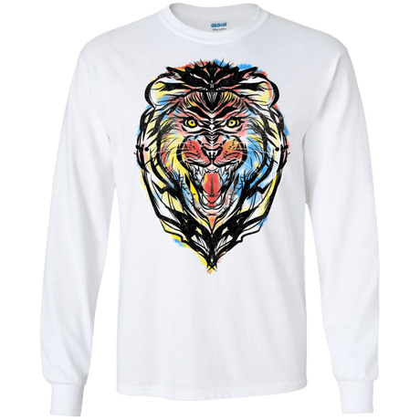 Stencil Lion Men's Long Sleeve T-Shirt