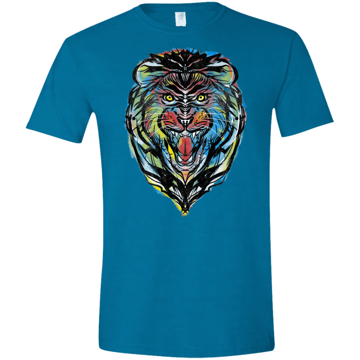 Stencil Lion Men's Semi-Fitted Softstyle