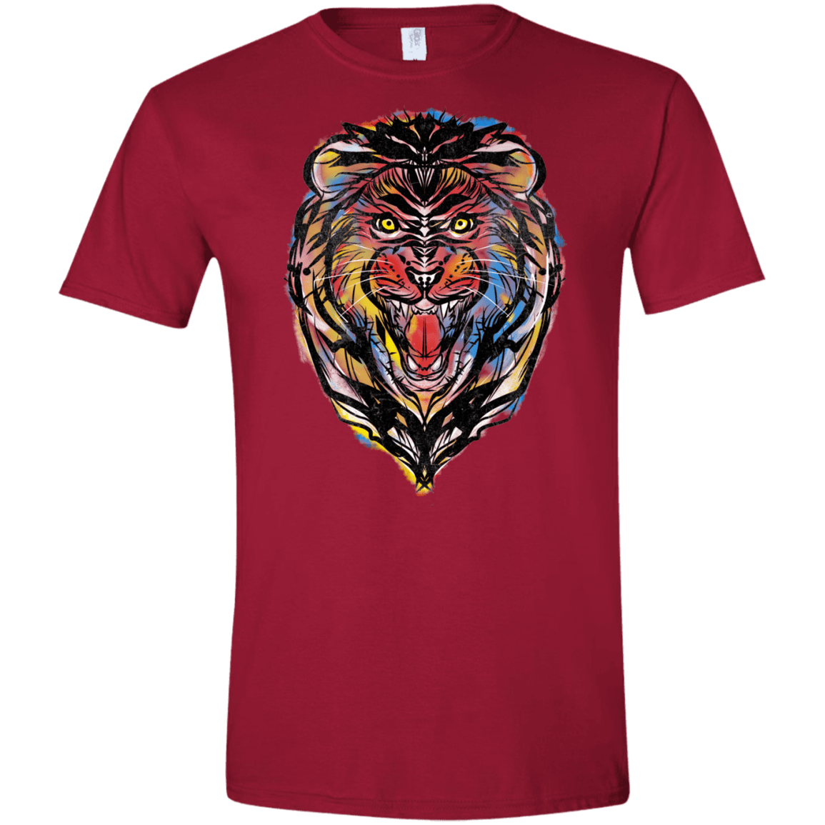 Stencil Lion Men's Semi-Fitted Softstyle