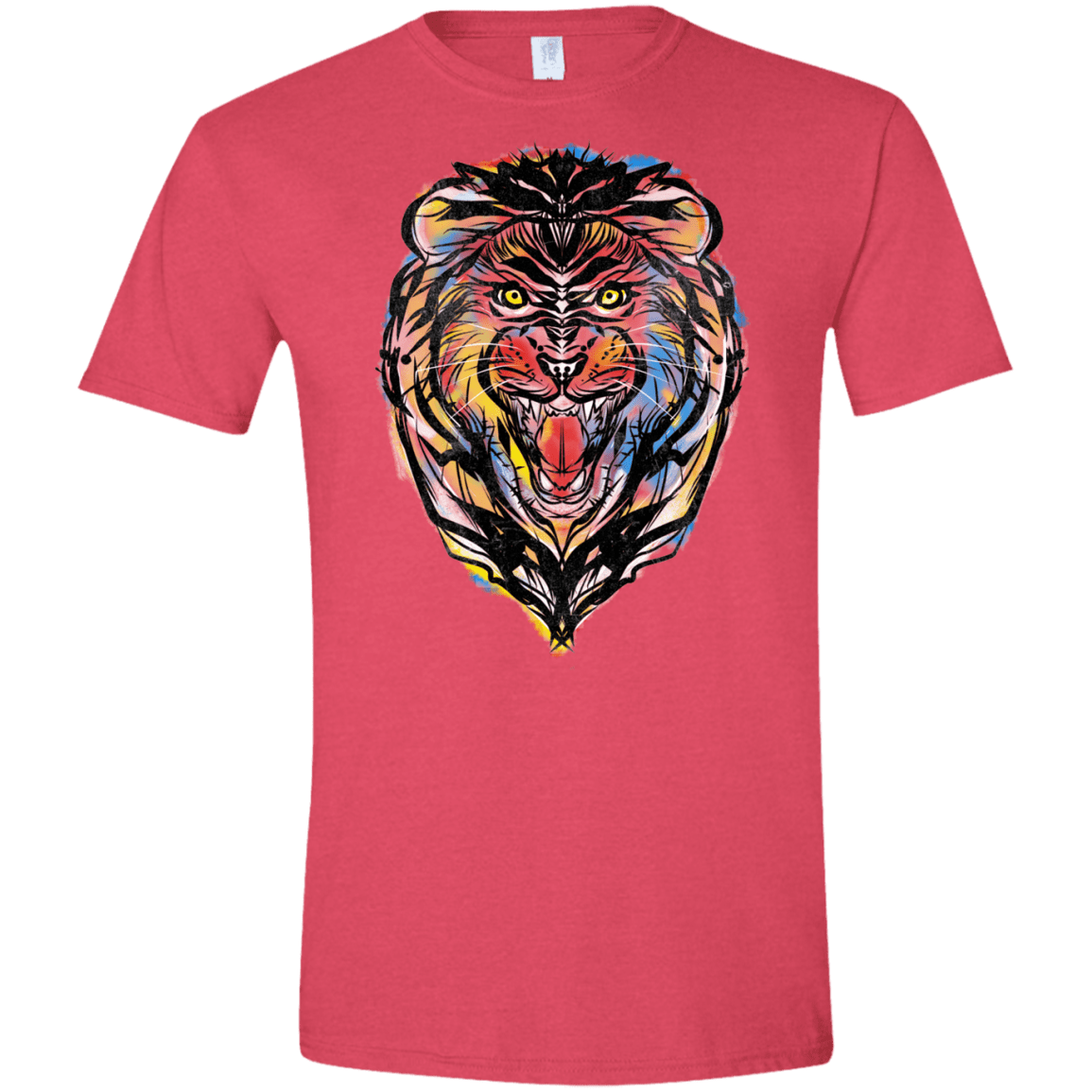 Stencil Lion Men's Semi-Fitted Softstyle