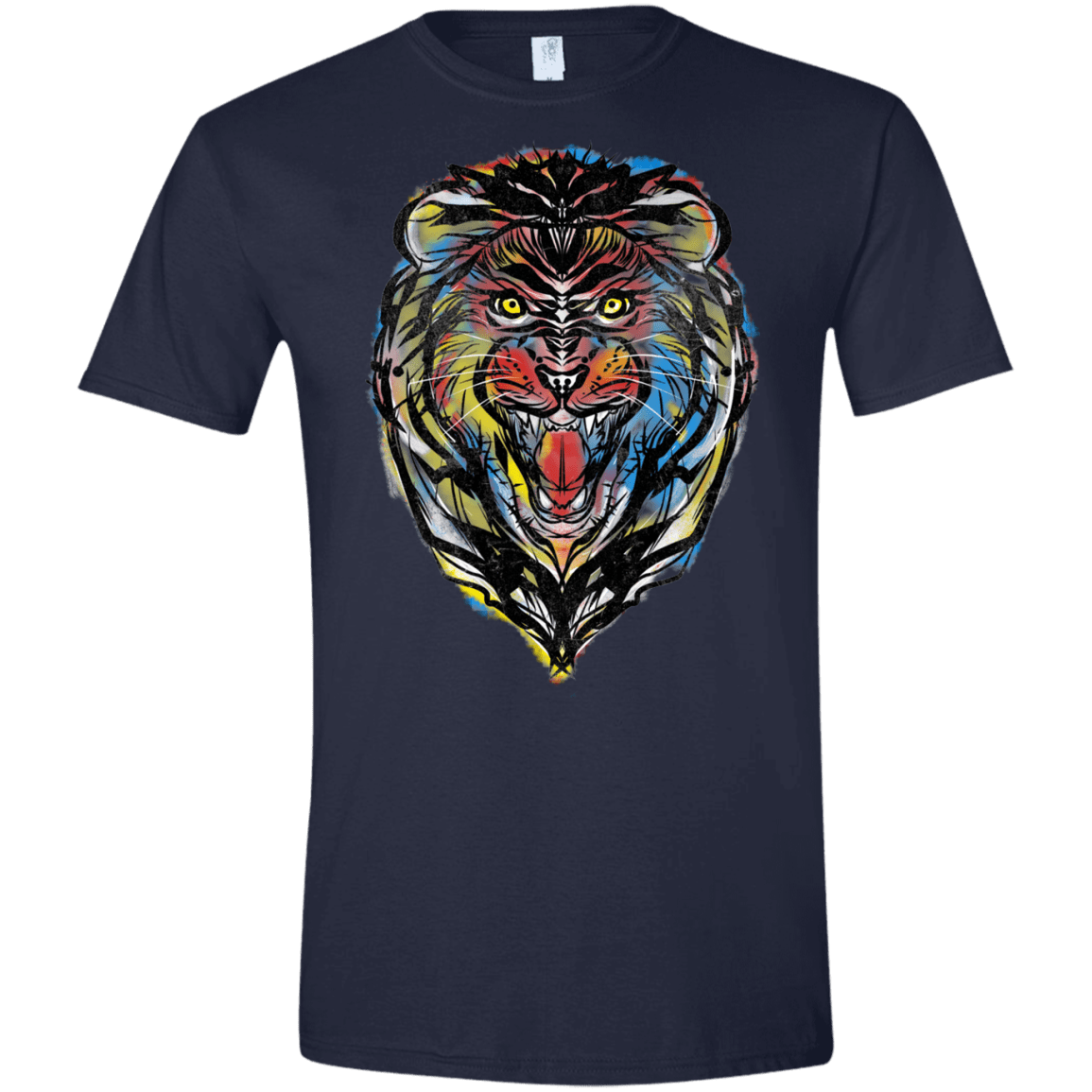 Stencil Lion Men's Semi-Fitted Softstyle