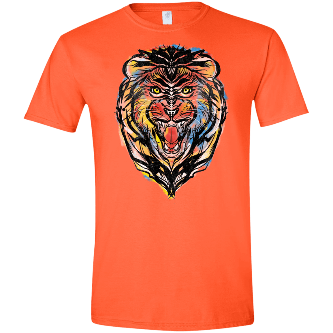 Stencil Lion Men's Semi-Fitted Softstyle