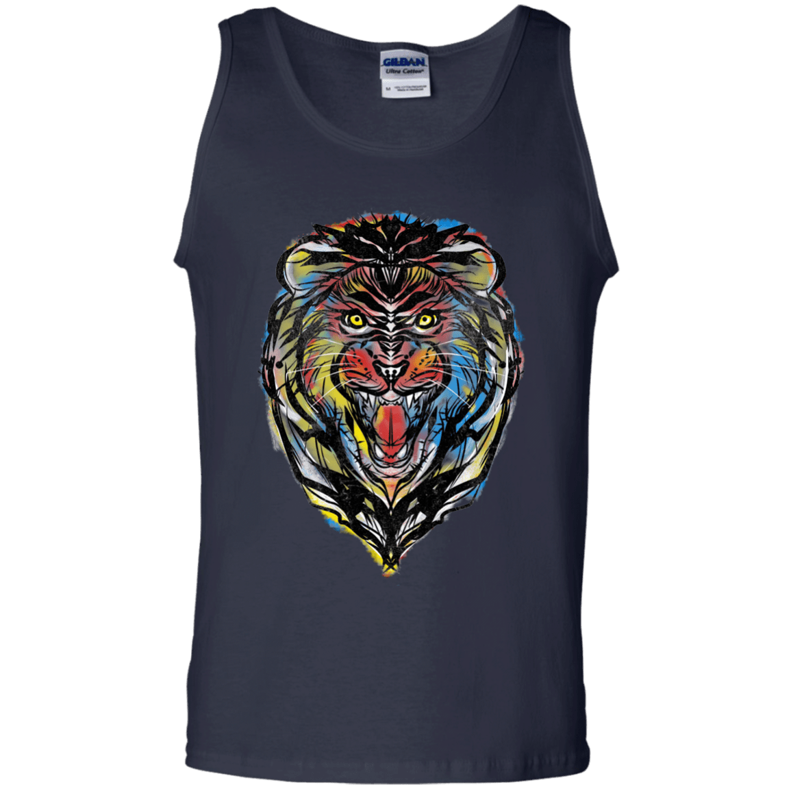 Stencil Lion Men's Tank Top